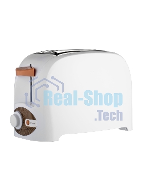 Тостер Centek CT-1420 белый, 750 Вт, 2 слота