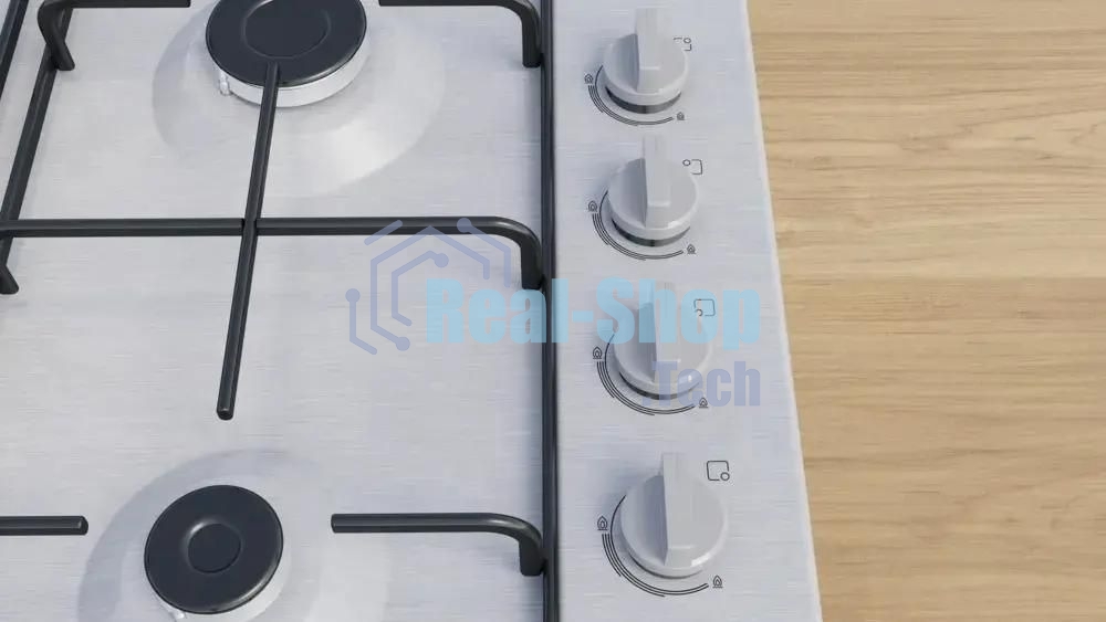 Газовая варочная поверхность Bosch PBP6C5K80O, 4 конфорки, нержавеющая сталь, 7500 Вт