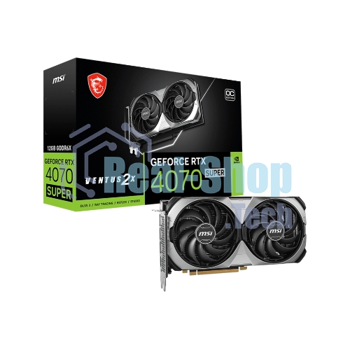Видеокарта MSI RTX4070 SUPER 12G VENTUS 2X OC NV RTX4070 Super 12Gb PCI-E4.0 192bit GDDR6X 2610/21