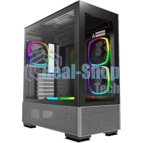 Компьютерный корпус Montech SKY TWO черный без БП ATX 3x140мм 2xUSB3.0 1xUSB3.1 audio bott PSU