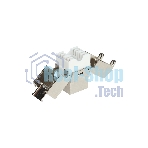 Модуль Keystone Rexant (02-0361), Jack RJ-45(8P8C), FTP экранированный, CAT 6A, тип 180 градусов, самозажимной PRO