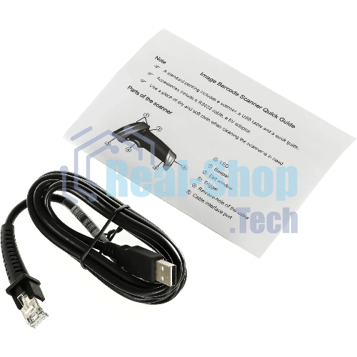 Сканер штрих-кода ручной Mindeo MD6600-SR 2D имидж, проводной, USB, черный