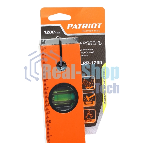 Уровень PATRIOT LRP-1200, магнитный, алюминиевый фрезерованный, усиленный, 1200мм