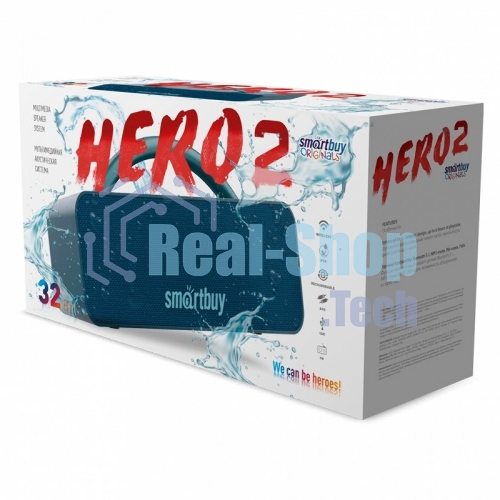 Колонка беспроводная Smartbuy HERO 2, синий
