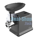 Мясорубка электрическая CENTEK CT-1626 черный, 2000 Вт, 2.0 кг/мин, реверс, защита от перегрузки, насадки - 6