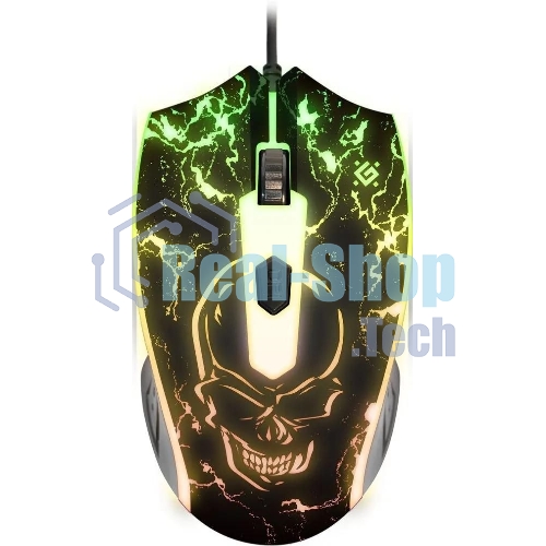 Комплект клавиатура+мышь Defender Aura MKP-117 проводной, USB, 2400 DPI, черный