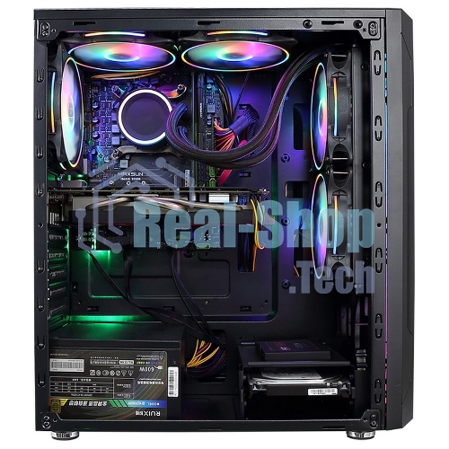 Компьютерный корпус ALSEYE Auro 3.0-B Mini-ITX/Micro ATX/ATX, USB 2.0*2+HD Audio+USB 3.0*1, 