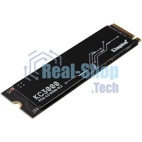 Накопитель SSD Kingston 512Gb M.2 KC3000 SKC3000S/512G (PCI-E 4.0 x4, up to 7000/3900Mbs, 3D TLC, NVMe, 400TbW, Phison E18, 22х80мм, LP heatsink)