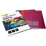 Картон цветной Silwerhof мелованный, 10л. 10цв. A4 Create 240г/м2 папка