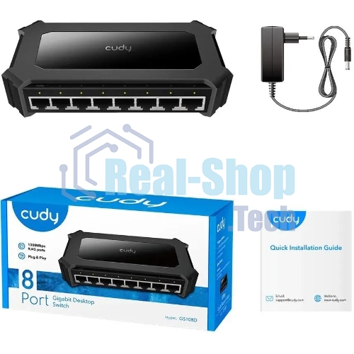 Коммутатор Cudy GS108D, 8×1 Гбит/с