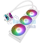 Водяное охлаждение для процессора Thermalright Grand Vision 360 (360mm, LED, White, ARGB/Fans: 3x120mm, 80.45CFM, 29.4dBA, 2150RPM/Pump height 72.5mm, 6400RPM, Rad thickness 27mm/S: 1700, 1200, 1851, 115X, 2011, 2066, AM5, AM4)