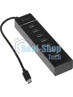USB-концентратор Buro BPH-C-P107, USB-C, USB 2.0 7 портов, USB