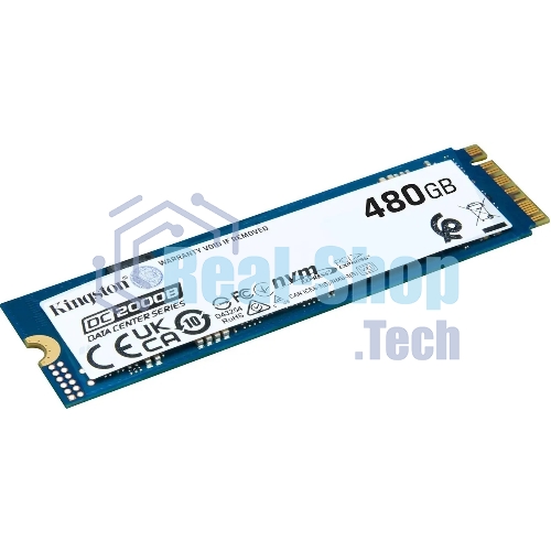 Накопитель SSD Kingston DC2000B, 480Gb, PCIe 4.0 x4, M.2 2280, R/W 7000/800