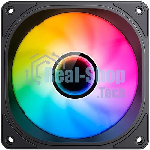 Вентилятор для корпуса JONSBO FR-606BR Reverse (120x120x25мм, 4-pin PWM, ARGb, 35.99CFM, 26.5dBA, 1500RPM, черный)