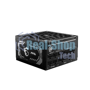 Блок питания MSI MAG A1250GL PCIE5, 1250W, 80 PLUS Gold, полностью модульный, ATX 3.0, PCIE5