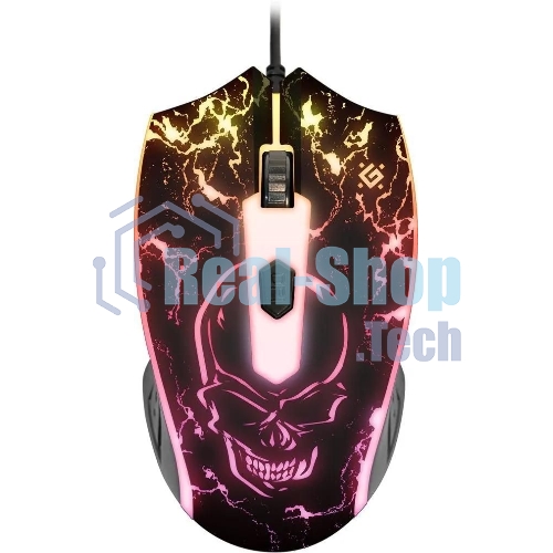 Комплект клавиатура+мышь Defender Aura MKP-117 проводной, USB, 2400 DPI, черный