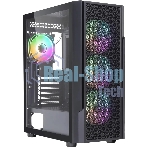 Компьютерный корпус Accord 3312 черный без БП ATX 2xUSB2.0 1xUSB3.0 audio bott PSU