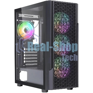 Компьютерный корпус Accord 3312 черный без БП ATX 2xUSB2.0 1xUSB3.0 audio bott PSU