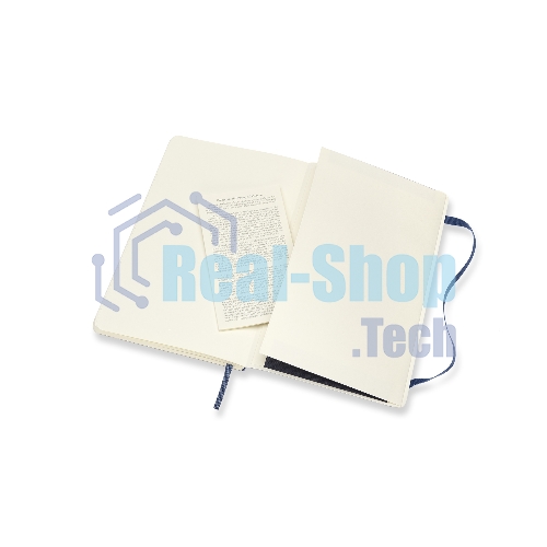 Блокнот Moleskine CLASSIC SOFT QP616B20 Large 130х210 мм, 192 страниц, линейка, мягкая обложка, синий сапфир