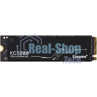 Накопитель SSD Kingston 512Gb M.2 KC3000 SKC3000S/512G (PCI-E 4.0 x4, up to 7000/3900Mbs, 3D TLC, NVMe, 400TbW, Phison E18, 22х80мм, LP heatsink)