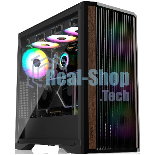 Компьютерный корпус без блока питания Case Raijintek AGOS MAX-MS4, Midi-Tower, TG, 4x140мм ARGB, 2xUSB 3.0 + 1xUSB Type-C, E-ATX, ATX, mATX, mITX черный