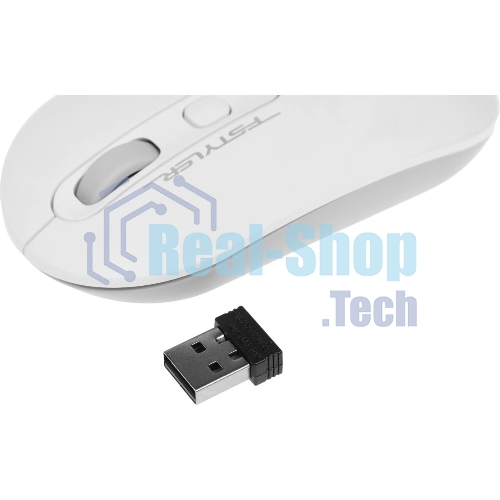 Мышь беспроводная A4Tech Fstyler FG20 белый, 2000 dpi, радиоканал, USB, кнопки - 4
