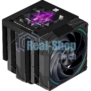 Кулер для процессора Thermalright Phantom Spirit 120 Vision EVO (4-pin PWM, LED, 160mm, Ni/CU, 7x6mm, ARGB, 2x120mm, 92CFM, 36dBA, 2150RPM, S: 1851, 1700, 1200, 115X, AM5, AM4, black)