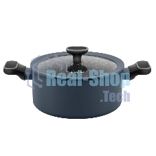 Кастрюля Maunfeld FRIDA MCS47FA02DG из кованого алюминия со стеклянной крышкой, 24 см, 4,7 л.
