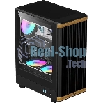 Компьютерный корпус Aerocool/Formula TimberLine T1 черный без БП ATX 4x120мм 1xUSB 2.0 1xUSB 3.0 1xUSB3.1 audio bott PSU