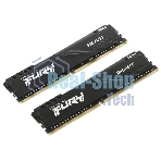 Оперативная память Kingston Fury Beast, DDR4, 64GB (2x32GB), 3200MHz, CL16, DIMM, черный