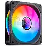 Вентилятор для корпуса JONSBO FR-606BR Reverse (120x120x25мм, 4-pin PWM, ARGb, 35.99CFM, 26.5dBA, 1500RPM, черный)
