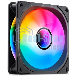Вентилятор для корпуса JONSBO FR-606BR Reverse (120x120x25мм, 4-pin PWM, ARGb, 35.99CFM, 26.5dBA, 1500RPM, черный)