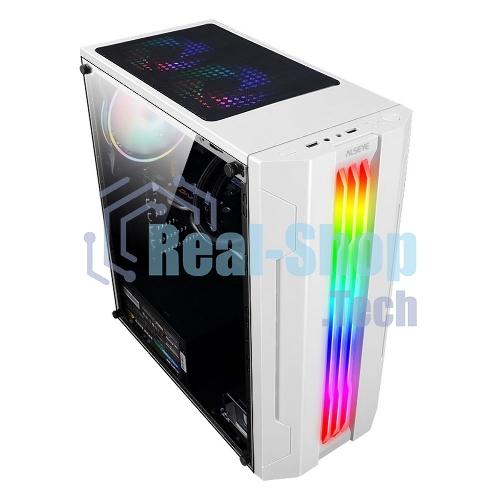 Компьютерный корпус ALSEYE Auro 3.0-W Mini-ITX/Micro ATX/ATX, USB 2.0*2+HD Audio+USB 3.0*1, 