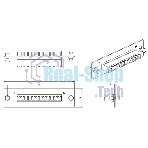 Модульная панель Hyperline, OS2 9/125, 12 х LC, Duplex 120х32, для FO-19BX, черный