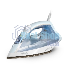 Утюг Tefal FV1R15F1 белый/голубой, 2000 Вт, 24 г/мин, 90 г/мин, 200 мл