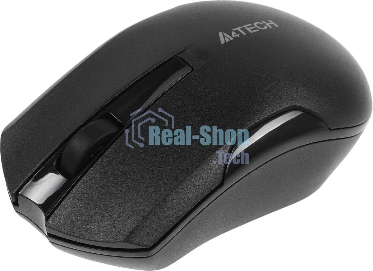 Мышь беспроводная A4Tech G3-200NS черный, 1200 dpi, радиоканал, USB, кнопки - 3