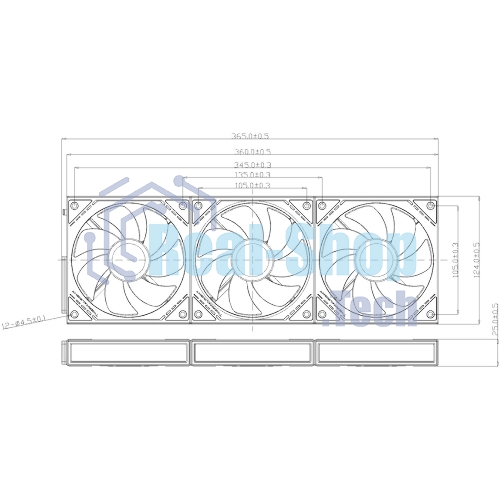 Кулер для корпуса Thermalright TL-M12QRW Reverse (124x120x25mm, 4-pin PWM, ARGB, 47.6CFM, 23.2dBA, 1500RPM, White)