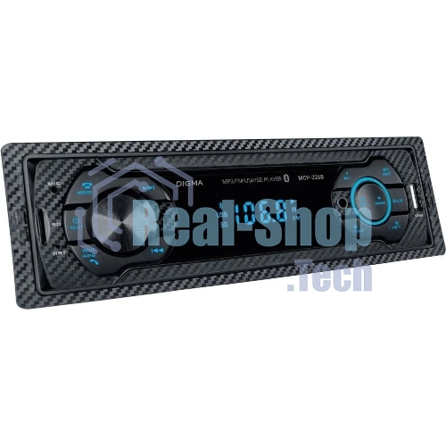 Автомагнитола Digma MCP-226B, 1 DIN, USB Type-A, AUX