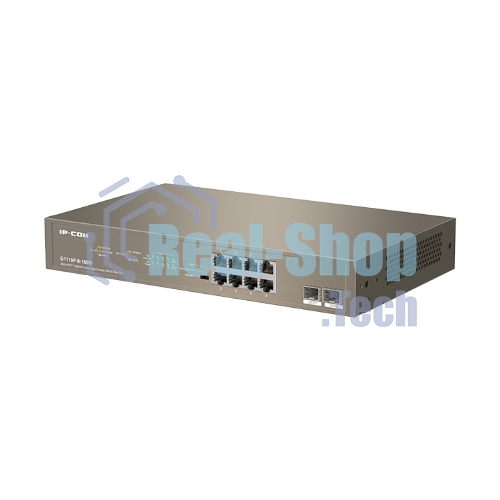 Коммутатор неуправляемый IP-COM G1110P-8-150W Ethernet 8GE+2SFP С 8-Портовым PoE