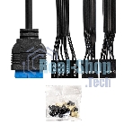 Компьютерный корпус Minitower ExeGate BAA-303MU-UNS400 (mATX, БП UNS400 с вент. 12см, 2*USB+1*USB 3.0, HD Audio, черный)