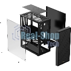 Компьютерный корпус Ocypus Gaммa C50 без БП черный (Gaммa-C50-BKG000XX-GL)