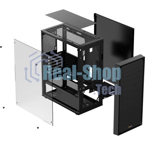 Компьютерный корпус Ocypus Gaммa C50 без БП черный (Gaммa-C50-BKG000XX-GL)