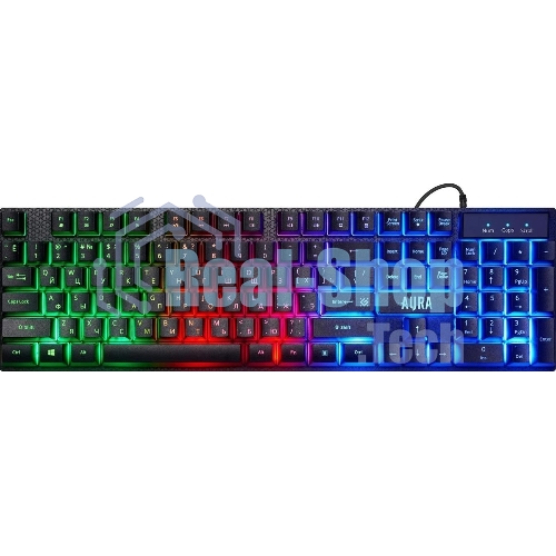 Комплект клавиатура+мышь Defender Aura MKP-117 проводной, USB, 2400 DPI, черный