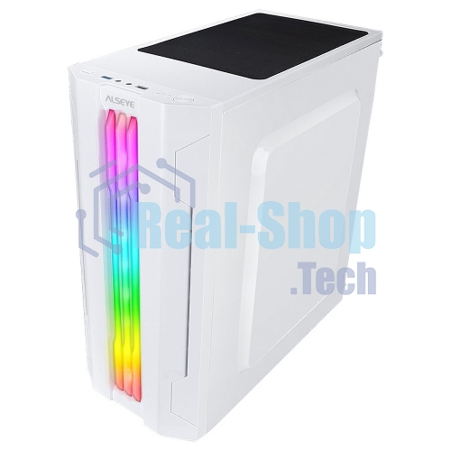 Компьютерный корпус ALSEYE Auro 3.0-W Mini-ITX/Micro ATX/ATX, USB 2.0*2+HD Audio+USB 3.0*1, 