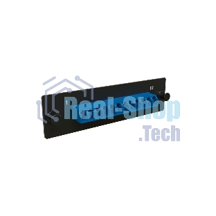 Модульная панель Hyperline, OS2 9/125, 12 х LC, Duplex 120х32, для FO-19BX, черный