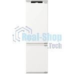 Встраиваемый холодильник Gorenje NRKI517141 белый двухкамерный 175/68 л морозилка снизу, No Frost
