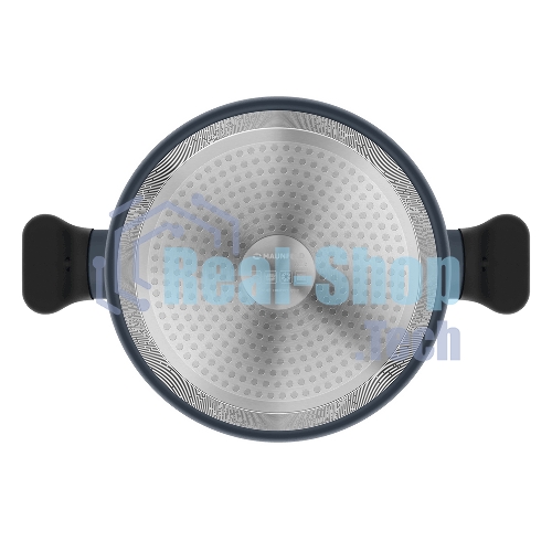 Кастрюля Maunfeld FRIDA MCS29FA02DG из кованого алюминия со стеклянной крышкой, 20 см, 2,9 л.
