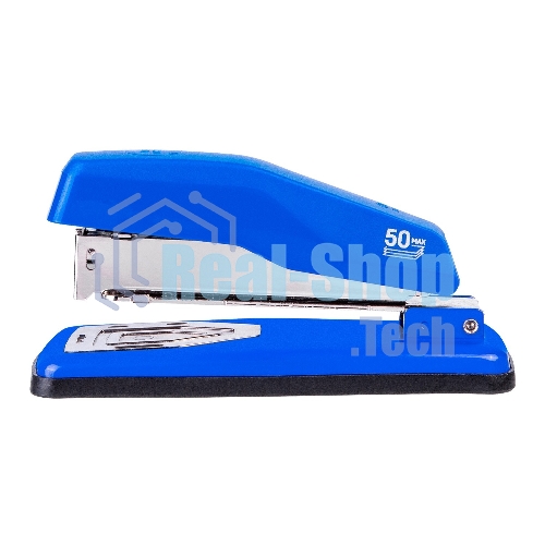 Степлер Deli E0414S/Blue 24/6 26/6 (25 листов) синий, 50 скоб, коробка