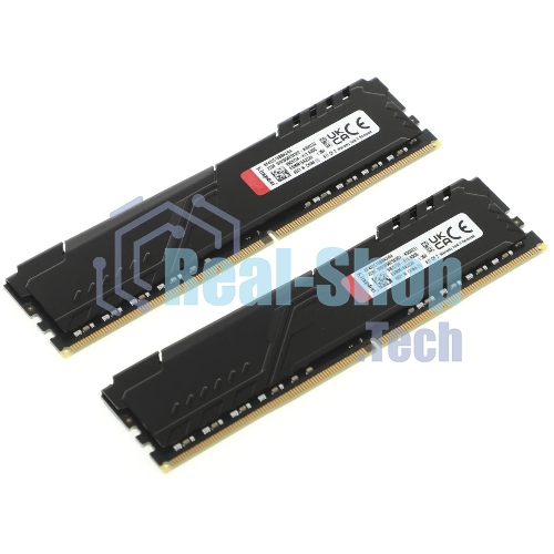 Оперативная память Kingston Fury Beast, DDR4, 64GB (2x32GB), 3200MHz, CL16, DIMM, черный