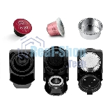 Кофемашина Kitfort КТ-7105-1 1450Вт черный/фиолетовый
